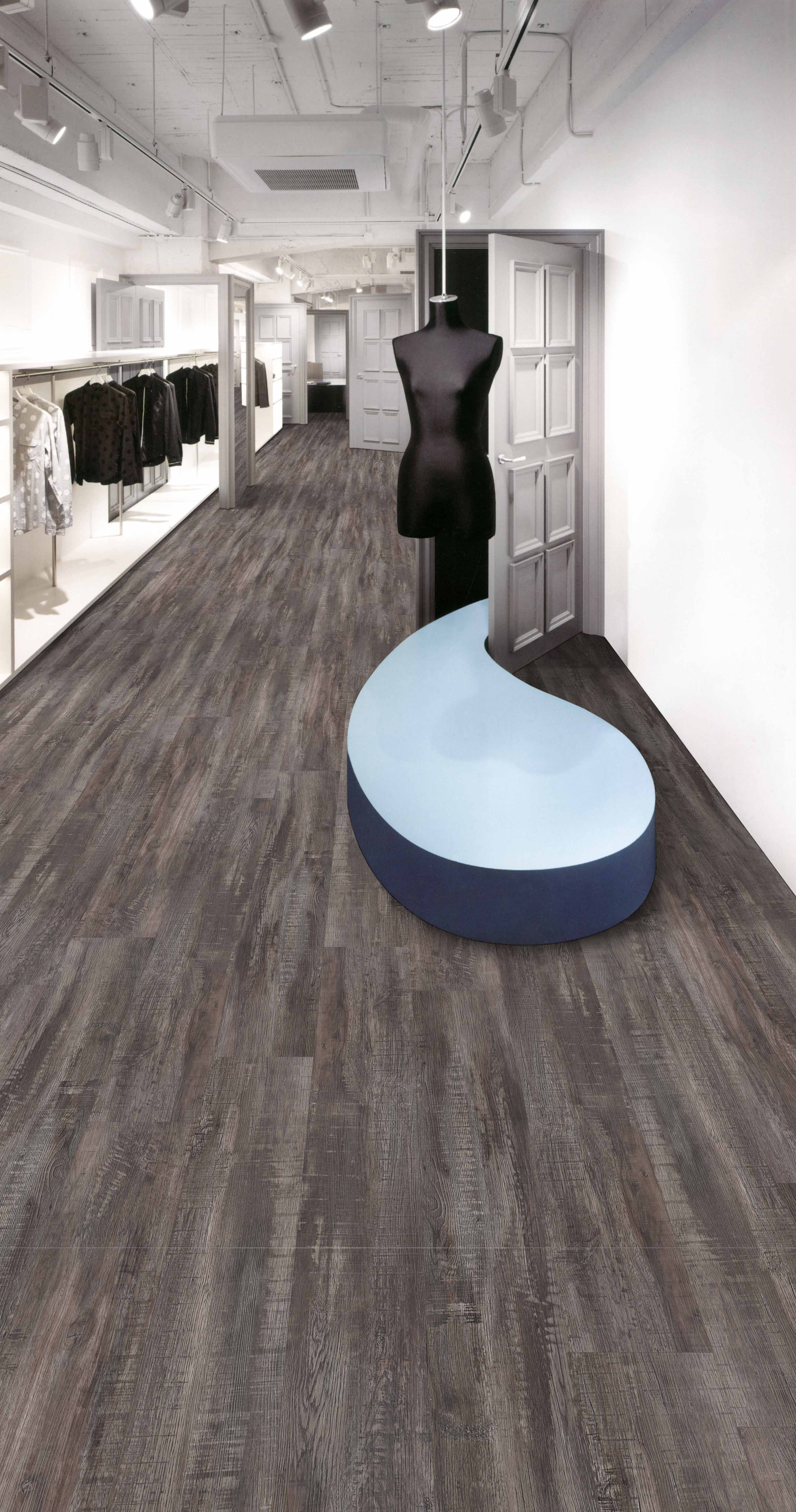 Luxury Vinyl - SmartDrop Elite 9 - Cinder - Fuzion Flooring